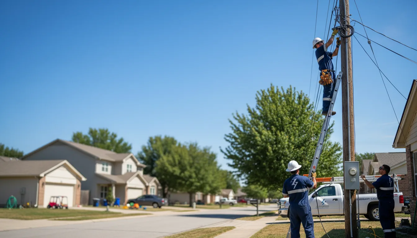 Residential electrician providing installation services in Frederick, IL